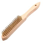 SUMO BRASS WIRE BRUSH WOODEN HANDLE